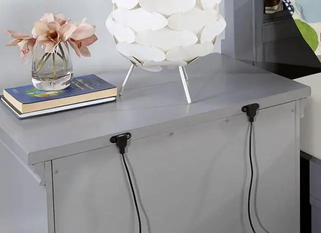 Alt view image 3 of 7 - Transitional Style Gray Color Solid wood 1pc Nightstand Only Bedroom Furniture Bedside Table Round Knobs 3-Drawers Nightstand
