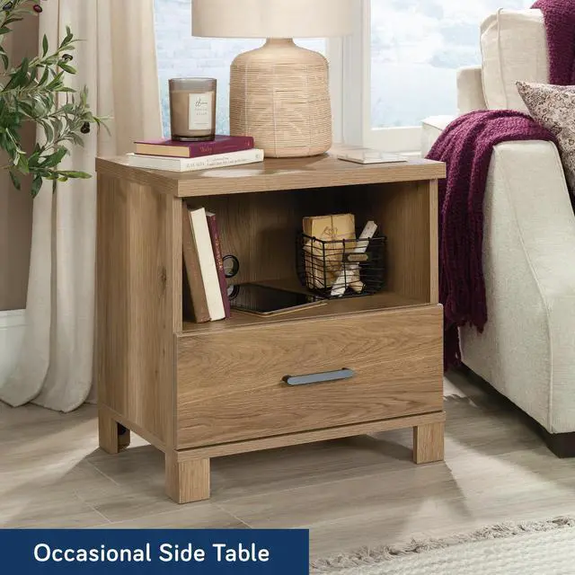 Alt view image 4 of 7 - Night Stand, Brown finish