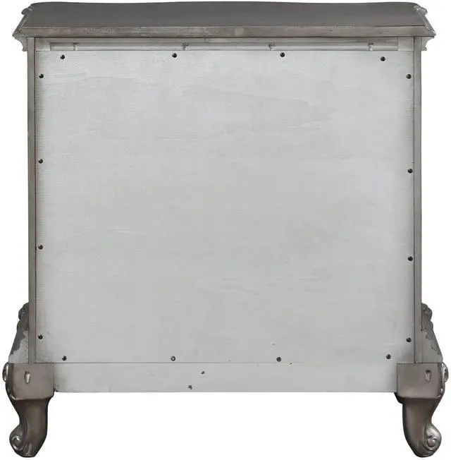 Alt view image 5 of 5 - Ariadne Antique Platinum Finish NightStand
