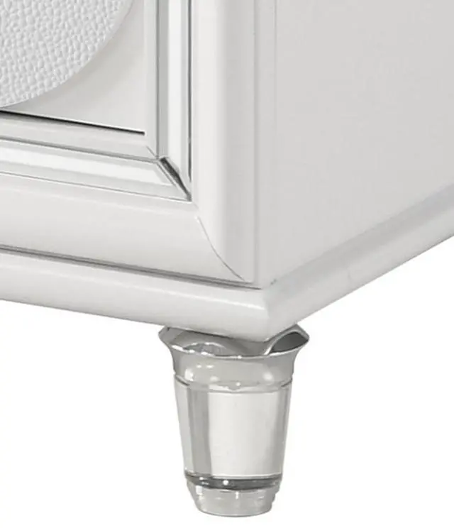 Alt view image 6 of 7 - Tarian Pearl White Finish Nightstand
