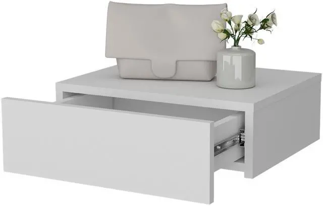 Alt view image 6 of 7 - Vienna Floating Nightstand, Sleek Wall-Mounted Design with Spacious Drawer Storage