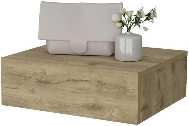 Alt view image 5 of 7 - Vienna Floating Nightstand, Sleek Wall-Mounted Design with Spacious Drawer Storage