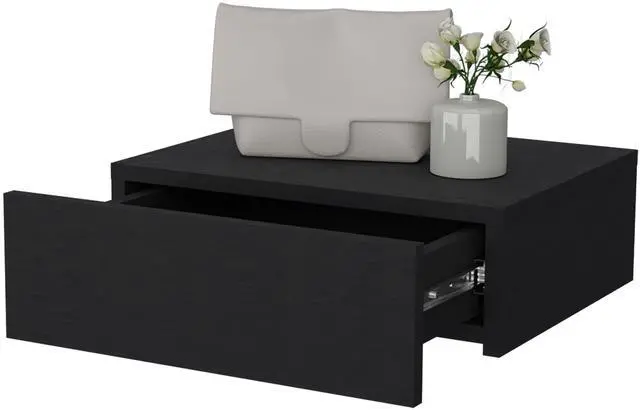 Alt view image 6 of 7 - Vienna Floating Nightstand, Sleek Wall-Mounted Design with Spacious Drawer Storage