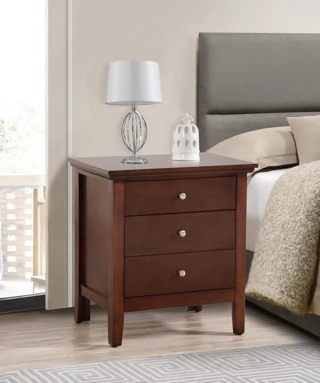 Main image of Hammond G5425-N 3 Drawer Nightstand , Cappuccino