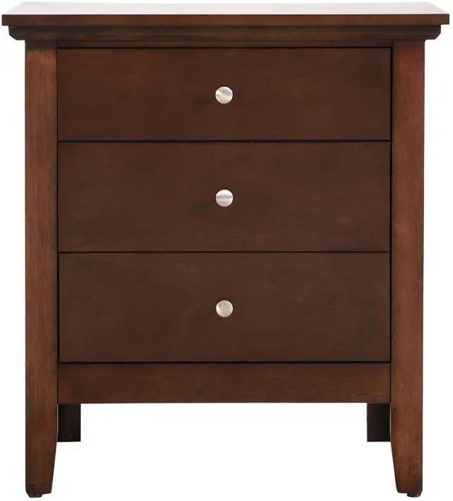 Alt view image 3 of 6 - Hammond G5425-N 3 Drawer Nightstand , Cappuccino