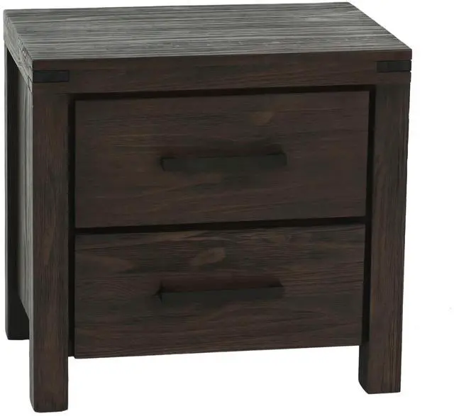 Alt view image 2 of 7 - Bedroom Furniture Simple Nightstand Drawers Bed Side Table Solidwood