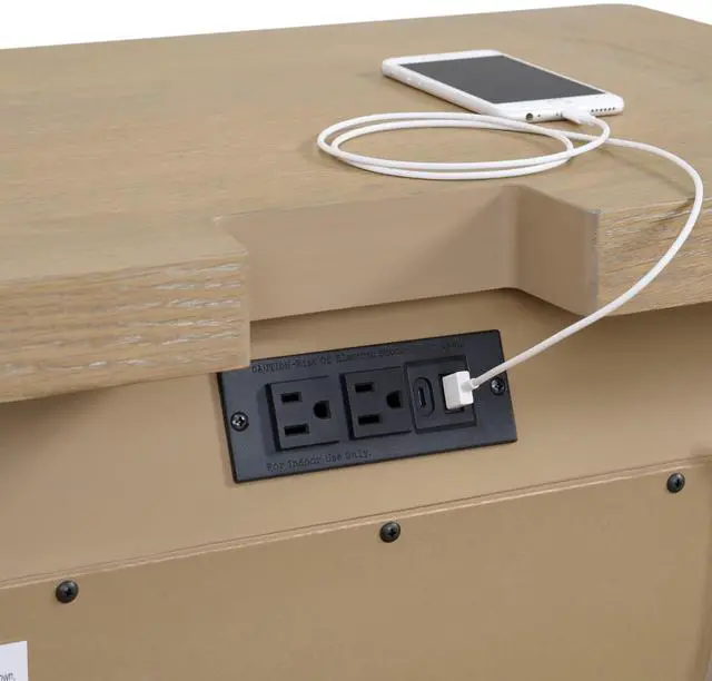 Alt view image 6 of 6 - Tan 3-Drawer Nightstand