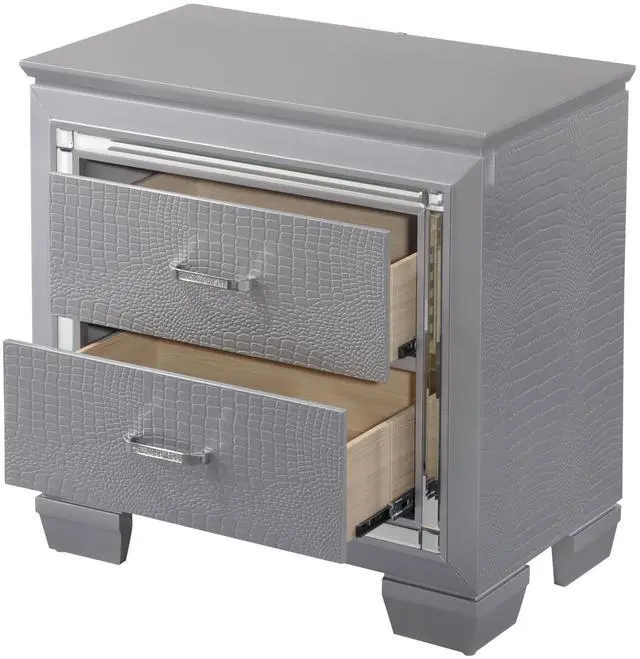 Alt view image 3 of 7 - Lillian - Nightstand - Gray