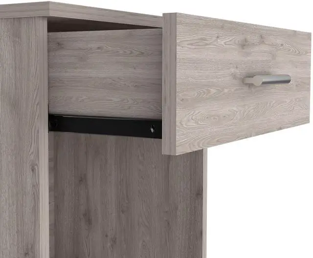 Alt view image 6 of 7 - Nightstand 21"H, One Drawer, Low Shelf, Superior Top, Light Gray