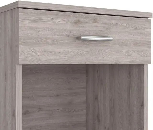 Alt view image 5 of 7 - Nightstand 21"H, One Drawer, Low Shelf, Superior Top, Light Gray