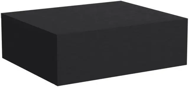 Alt view image 4 of 7 - Floating Nightstand 5"H, Modern Wall-Mounted Bedside Shelf with Drawer, Black