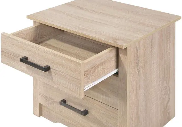 Alt view image 3 of 7 - Sandle Wood Contemporary Nightstand