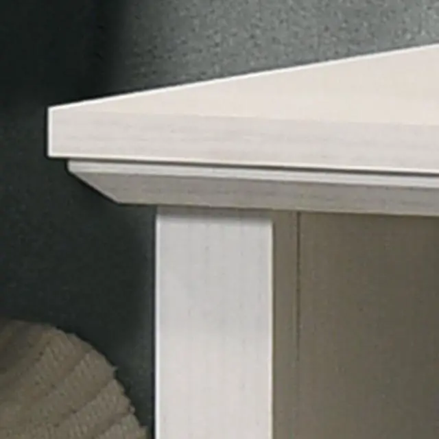Alt view image 4 of 7 - Elara 22"W White 2-Drawer Nightstand Bedside Table with USB charging  Ports