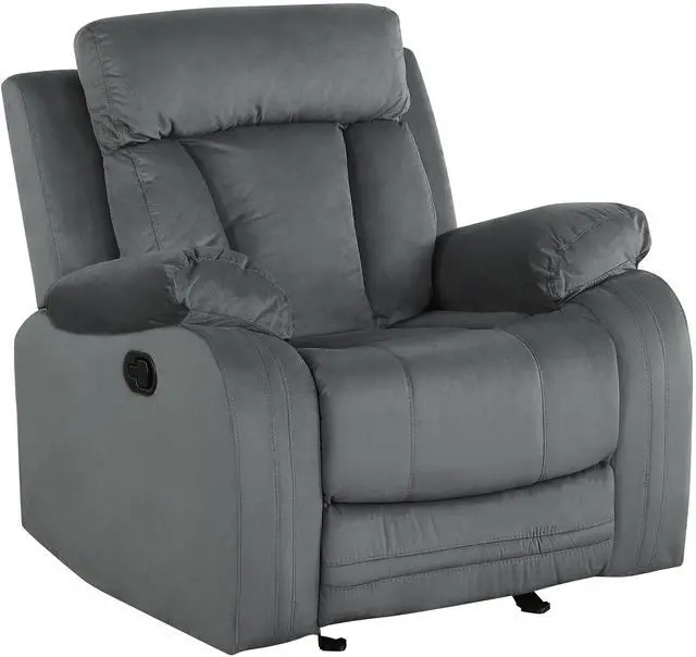 Alt view image 2 of 7 - Global United Reclining Transitional Microfiber Fabric Chair