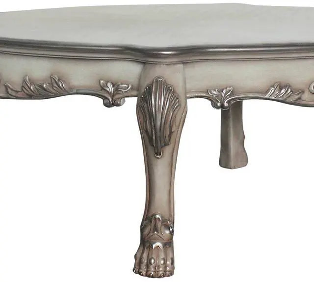 Alt view image 5 of 6 - Dresden Vintage Bone White Finish Coffee Table