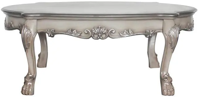 Alt view image 3 of 6 - Dresden Vintage Bone White Finish Coffee Table