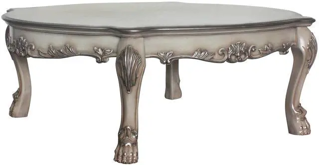 Main image of Dresden Vintage Bone White Finish Coffee Table