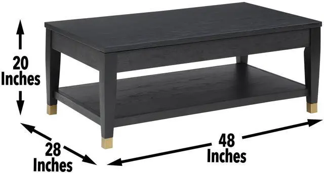 Main image of Yves - Lift-Top Coffee table - Black