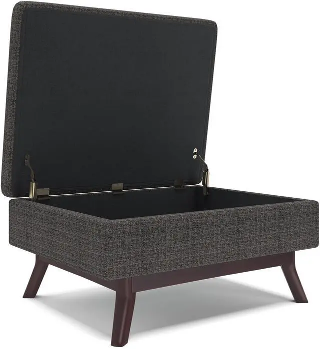 Alt view image 5 of 7 - Owen - Coffee Table Storage Ottoman - Ebony