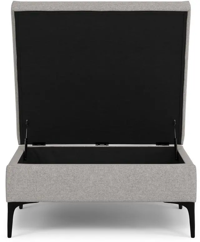 Alt view image 5 of 5 - Rebecca Coffee Table Storage Ottoman with Lift Up Lid