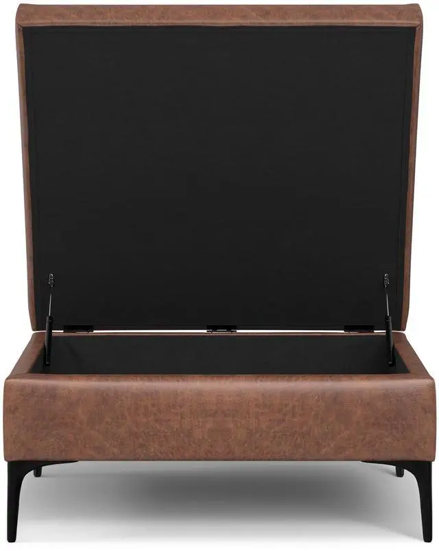 Alt view image 5 of 5 - Rebecca Coffee Table Storage Ottoman with Lift Up Lid