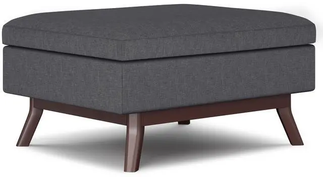 Main image of Owen - Coffee Table Storage Ottoman - Slate Grey