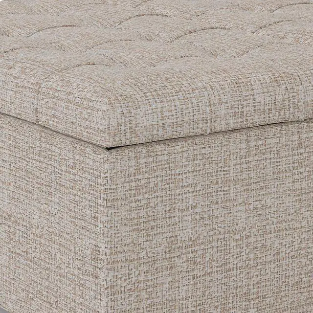 Alt view image 2 of 7 - Harrison - Coffee Table Storage Ottoman - Platinum