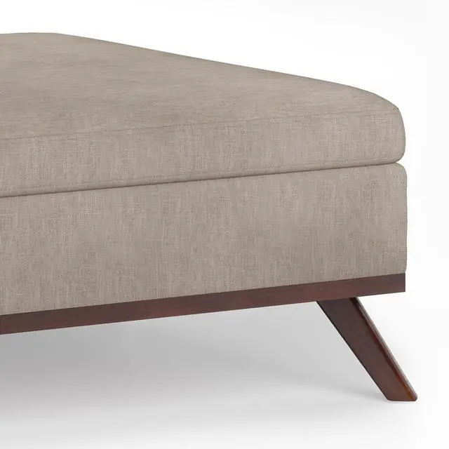 Alt view image 5 of 7 - Owen - Square Coffee Table Storage Ottoman - Natural