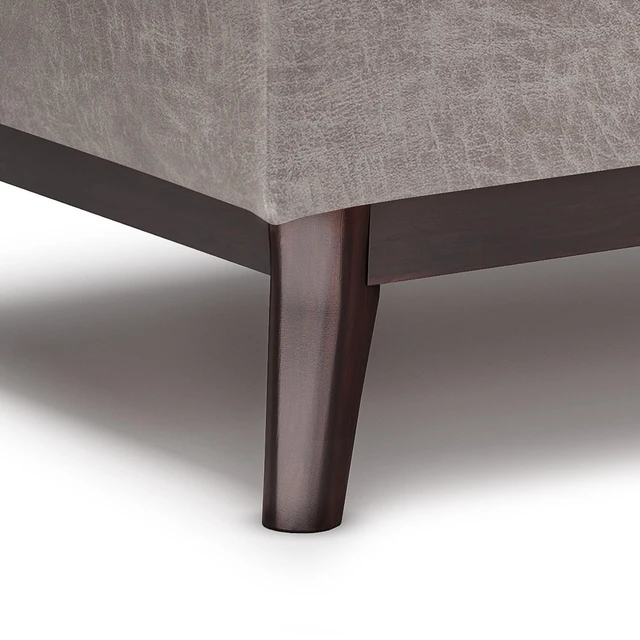 Alt view image 4 of 7 - Owen - Tray Top Small Coffee Table Storage Ottoman - Distressed Grey