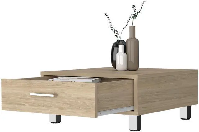 Alt view image 4 of 5 - Myers Coffee Table, Four Legs, One Drawer