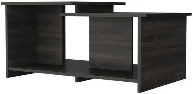 Alt view image 2 of 7 - Waycross Coffee Table, One Large Shelf, Two Table Tops