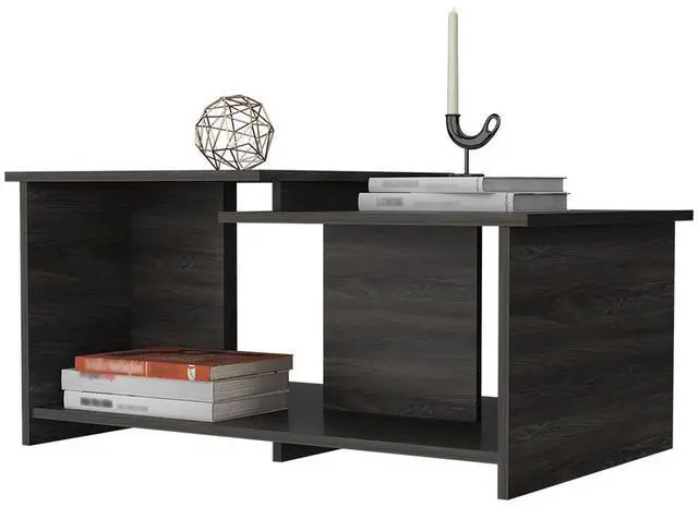 Alt view image 7 of 7 - Waycross Coffee Table, One Large Shelf, Two Table Tops