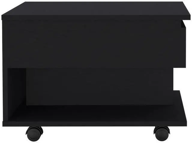 Alt view image 3 of 7 - Lift Top Coffee Table Mercuri, Casters, Black Wengue Finish