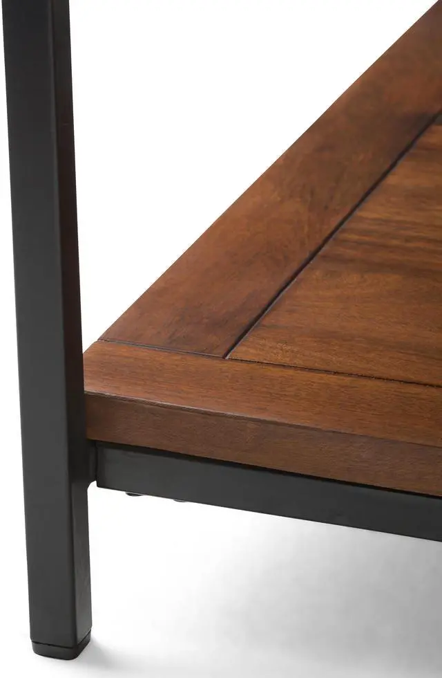 Alt view image 3 of 7 - Skyler - Square Coffee Table - Dark Cognac Brown