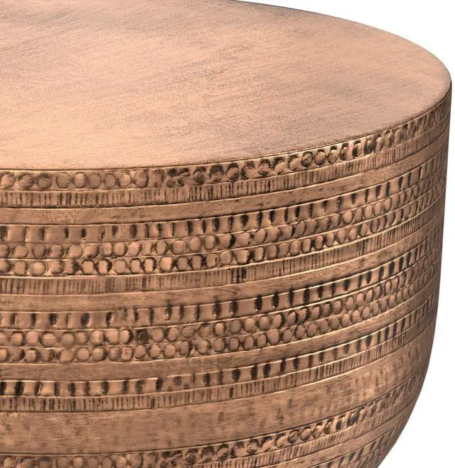 Alt view image 2 of 6 - Johnsen Metal Coffee Table in Antique Copper