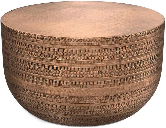 Main image of Johnsen Metal Coffee Table in Antique Copper