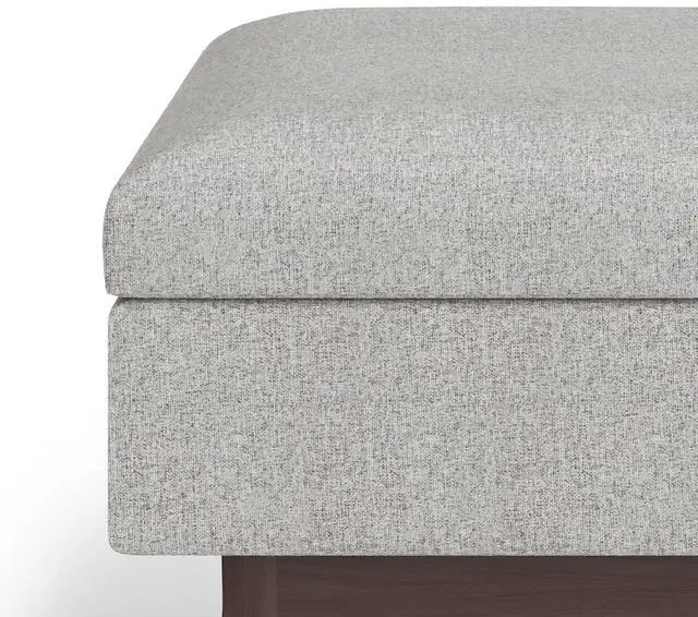Alt view image 2 of 7 - Owen - Coffee Table Storage Ottoman - Cloud Grey