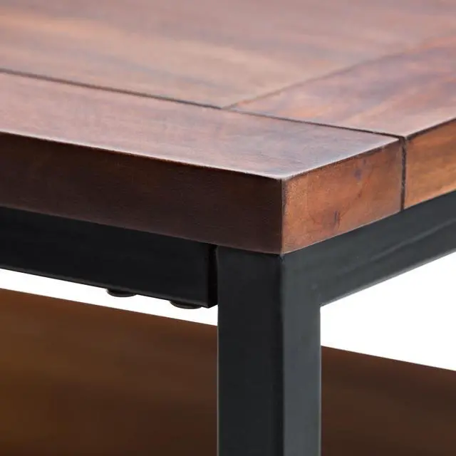 Alt view image 4 of 7 - Skyler - Square Coffee Table - Dark Cognac Brown