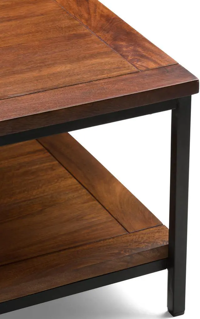 Alt view image 2 of 7 - Skyler - Square Coffee Table - Dark Cognac Brown