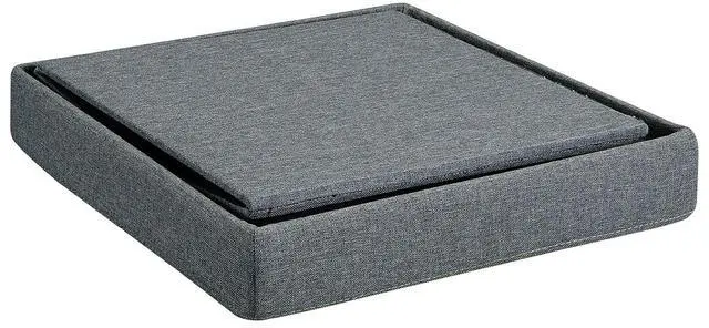 Alt view image 7 of 7 - Vinny 35" Black Wood Grain 5 Piece Coffee Table Set with Raised Edges