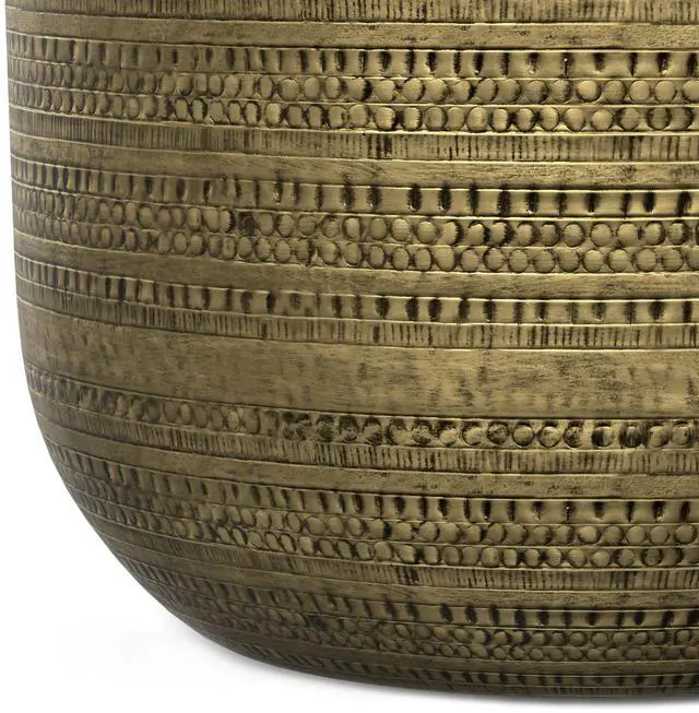 Alt view image 4 of 6 - Johnsen Metal Coffee Table in Antique Gold