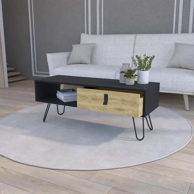 Alt view image 2 of 7 - Coffee Table Magness, Living Room, Black / Macadamia