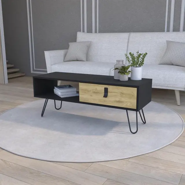 Alt view image 3 of 7 - Coffee Table Magness, Living Room, Black / Macadamia