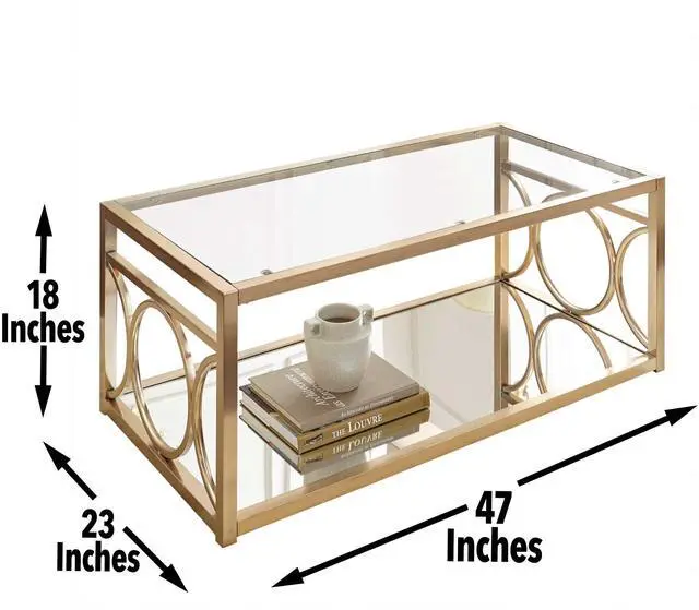 Alt view image 2 of 5 - Olympia - Coffee Table - Gold