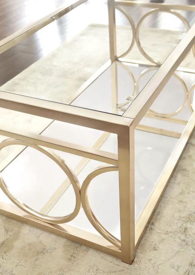 Alt view image 3 of 5 - Olympia - Coffee Table - Gold