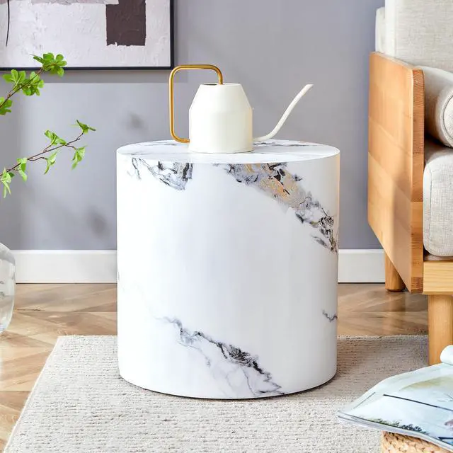 Alt view image 2 of 7 - The cylindrical table with its patterned design can be easily integrated into a variety of interior styles, from coffee tables to small dining tables, or makeshift writing desks.W1151P200297