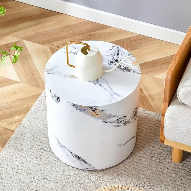Alt view image 3 of 7 - The cylindrical table with its patterned design can be easily integrated into a variety of interior styles, from coffee tables to small dining tables, or makeshift writing desks.W1151P200297