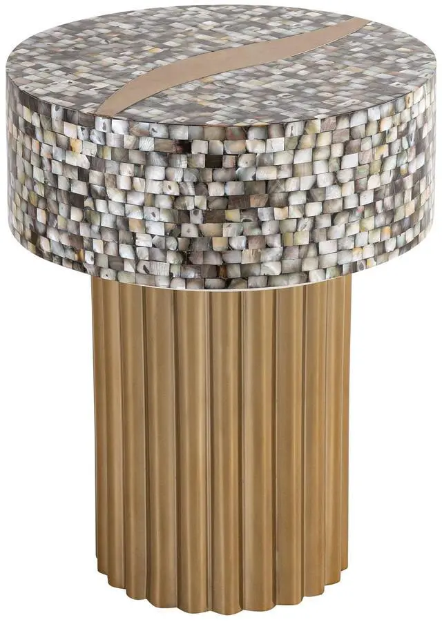 Alt view image 2 of 5 - ET 1207-16 End Table  Finished With Mother Of Pearl Top
