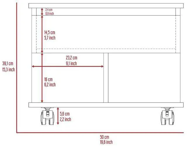 Alt view image 5 of 7 - Portland Lift Top Coffee Table