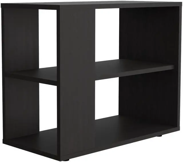 Alt view image 2 of 7 - Rio Verde Side Table in Melamine with Open Storage, Wengue